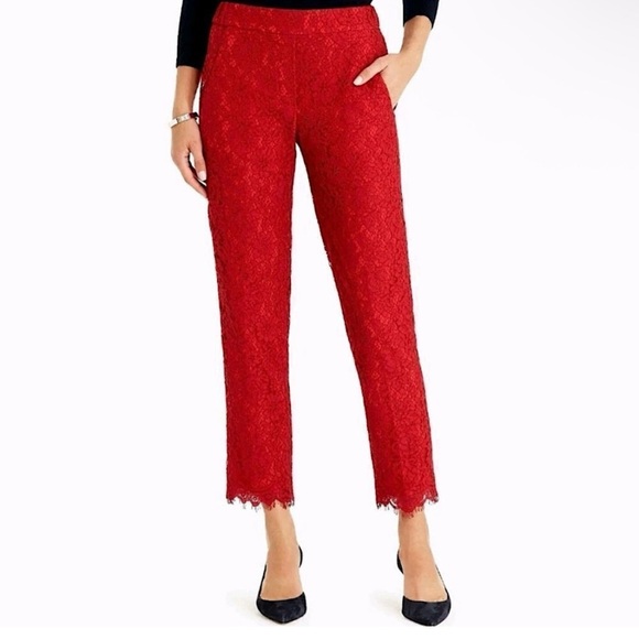 J. Crew Denim - J. Crew Vibrant Red Lace Garment SIZE 00